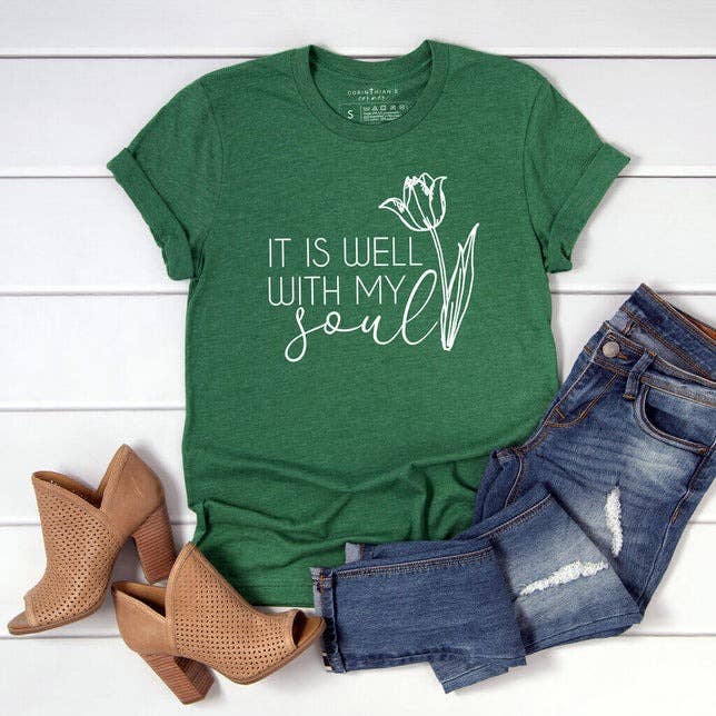 It Is Well Graphic Tee Shirt Unisex T-shirt, Sweatshirt, Hoodie, Long Sleeve Tee - T-Shirt, Sweatshirt, Hoodie