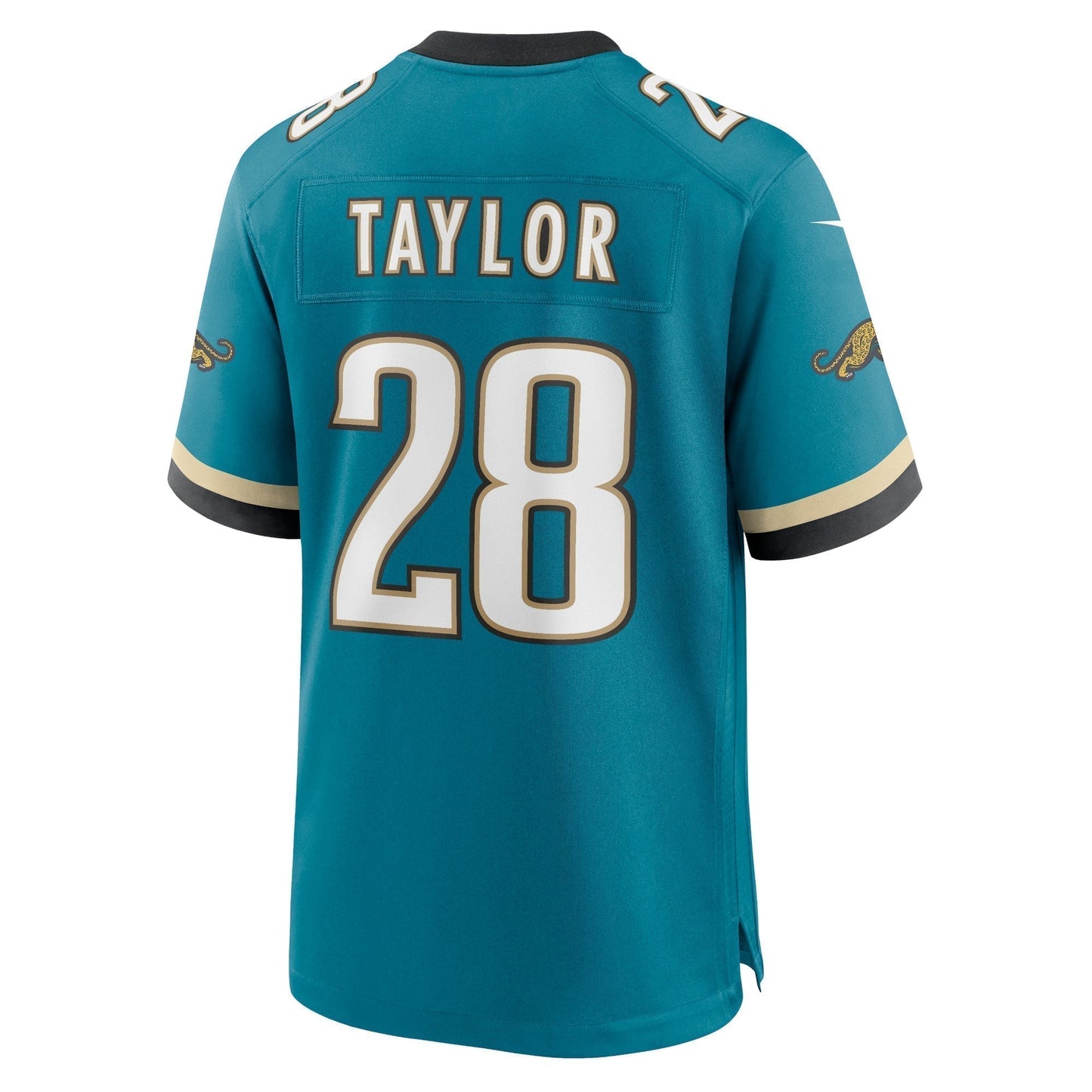 Fred Taylor Jacksonville Jaguars Prowler Throwback Retired Game Jersey - Teal football jersey product view 3