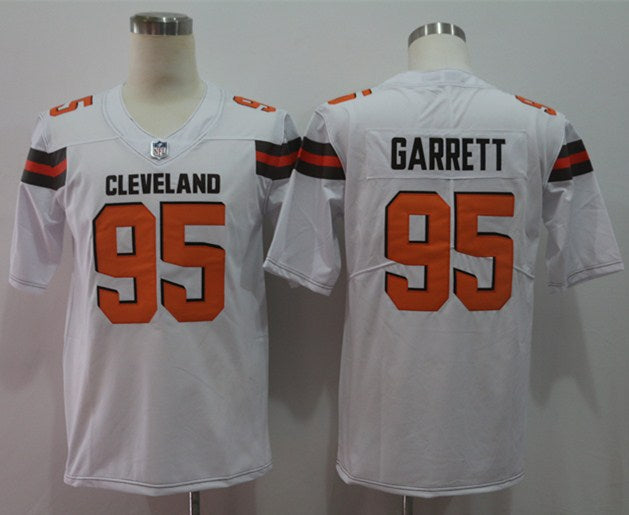 Men's Cleveland Browns Myles Garrett #95 White Game Player Jersey1 football jersey product view 1