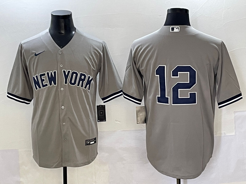 Men's New York Yankees Trent Grisham Gray Limited Player Jersey baseball jersey product view 1