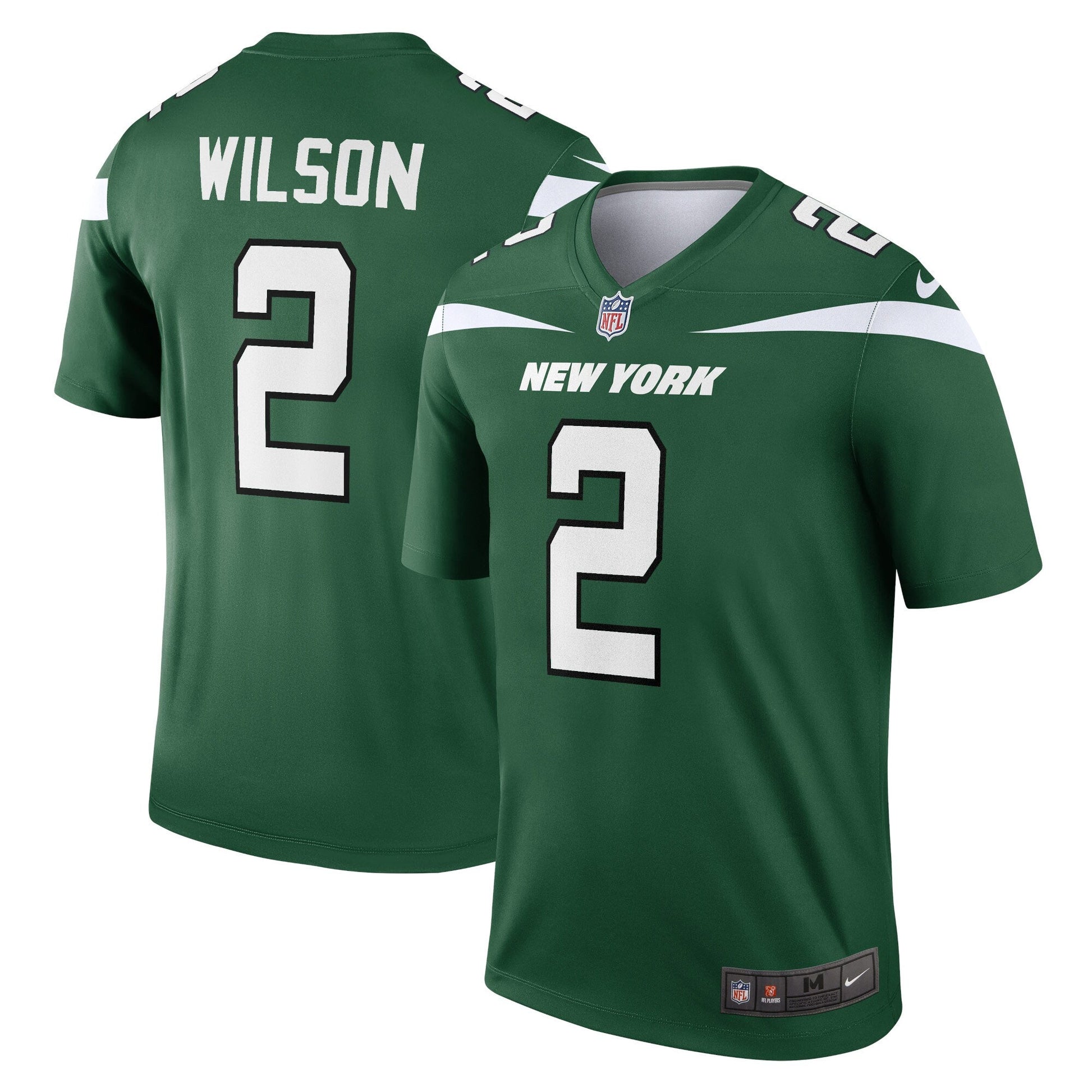 Zach Wilson New York Jets Legend Jersey - Gotham Green football jersey product view 1