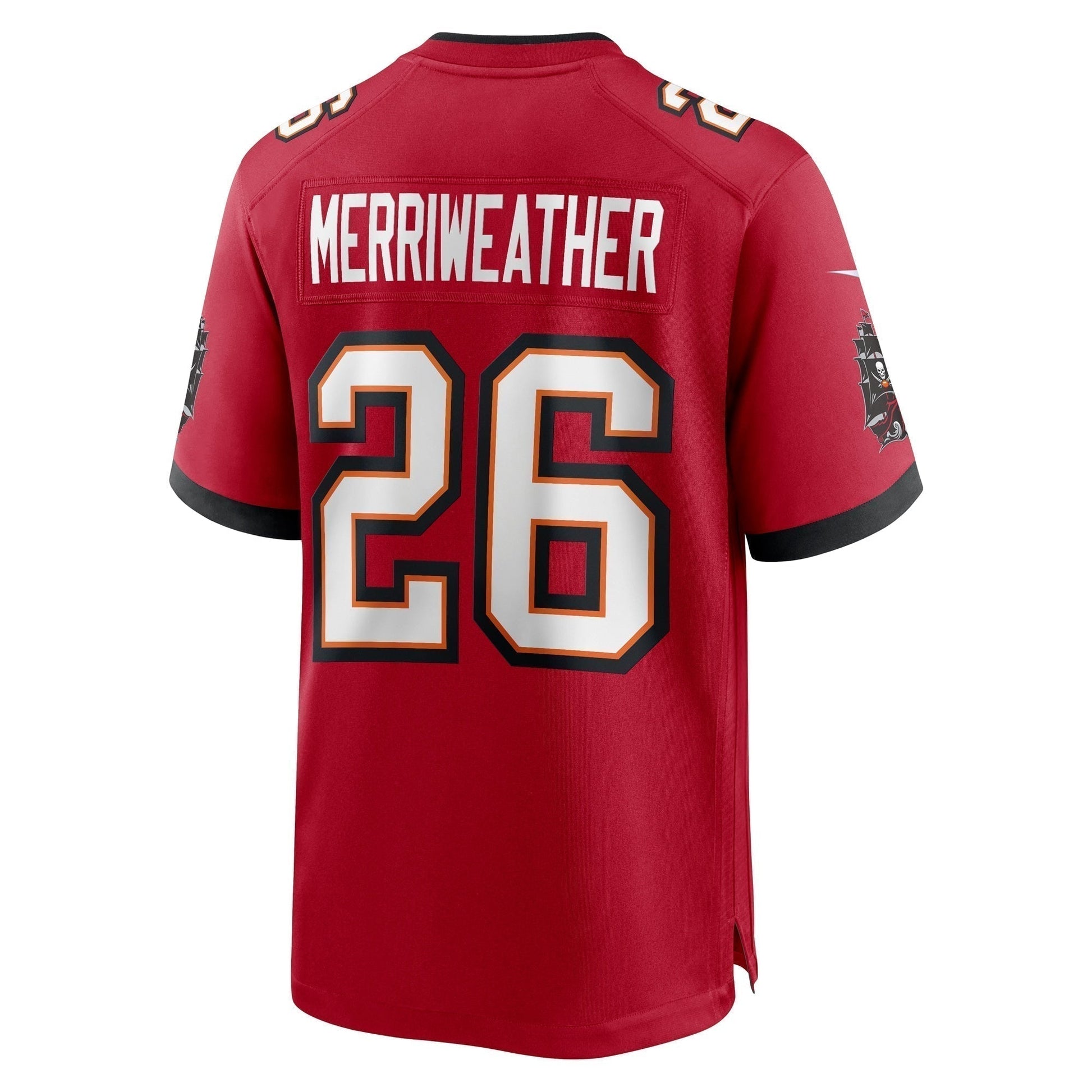 Kaevon Merriweather Tampa Bay Buccaneers Game Jersey - Red football jersey product view 3