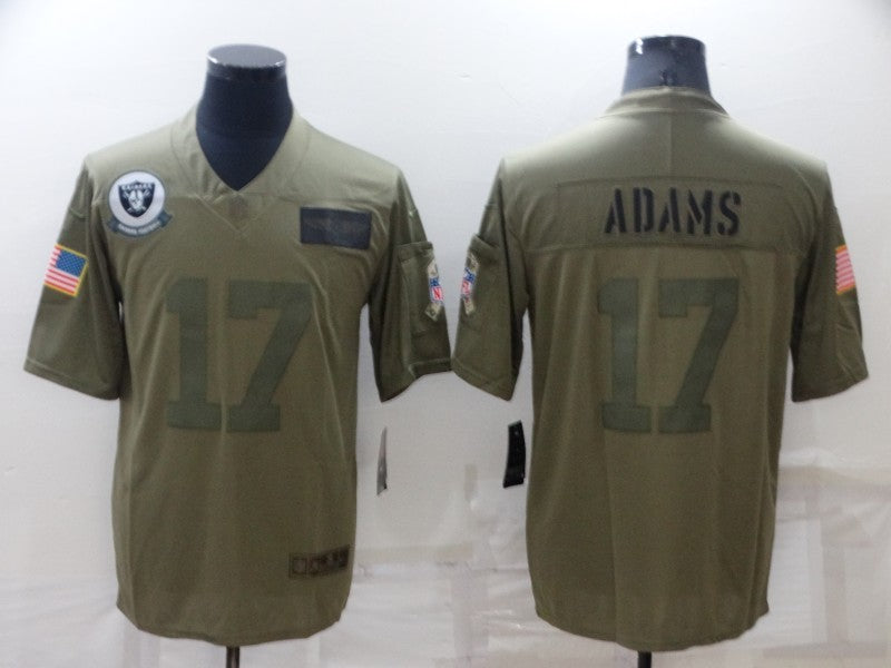 Men's Las Vegas Raiders Davante Adams #17 Brown Game Jersey1 football jersey product view 1