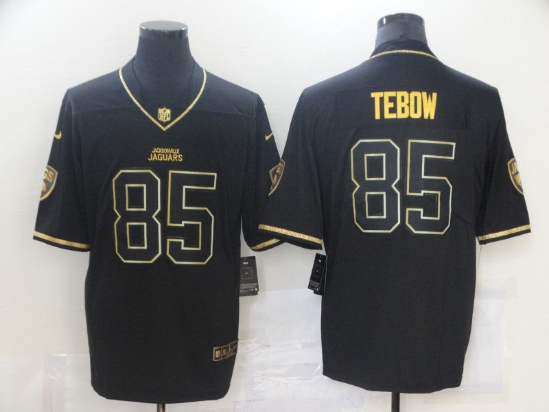 Men's Jacksonville Jaguars Tim Tebow #85 Black Game Player Jersey1 football jersey product view 1