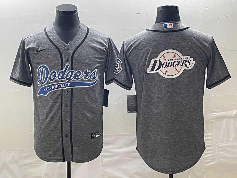 Men's Los Angeles Dodgers Gray Joint Edition Player Jersey baseball jersey product view 1