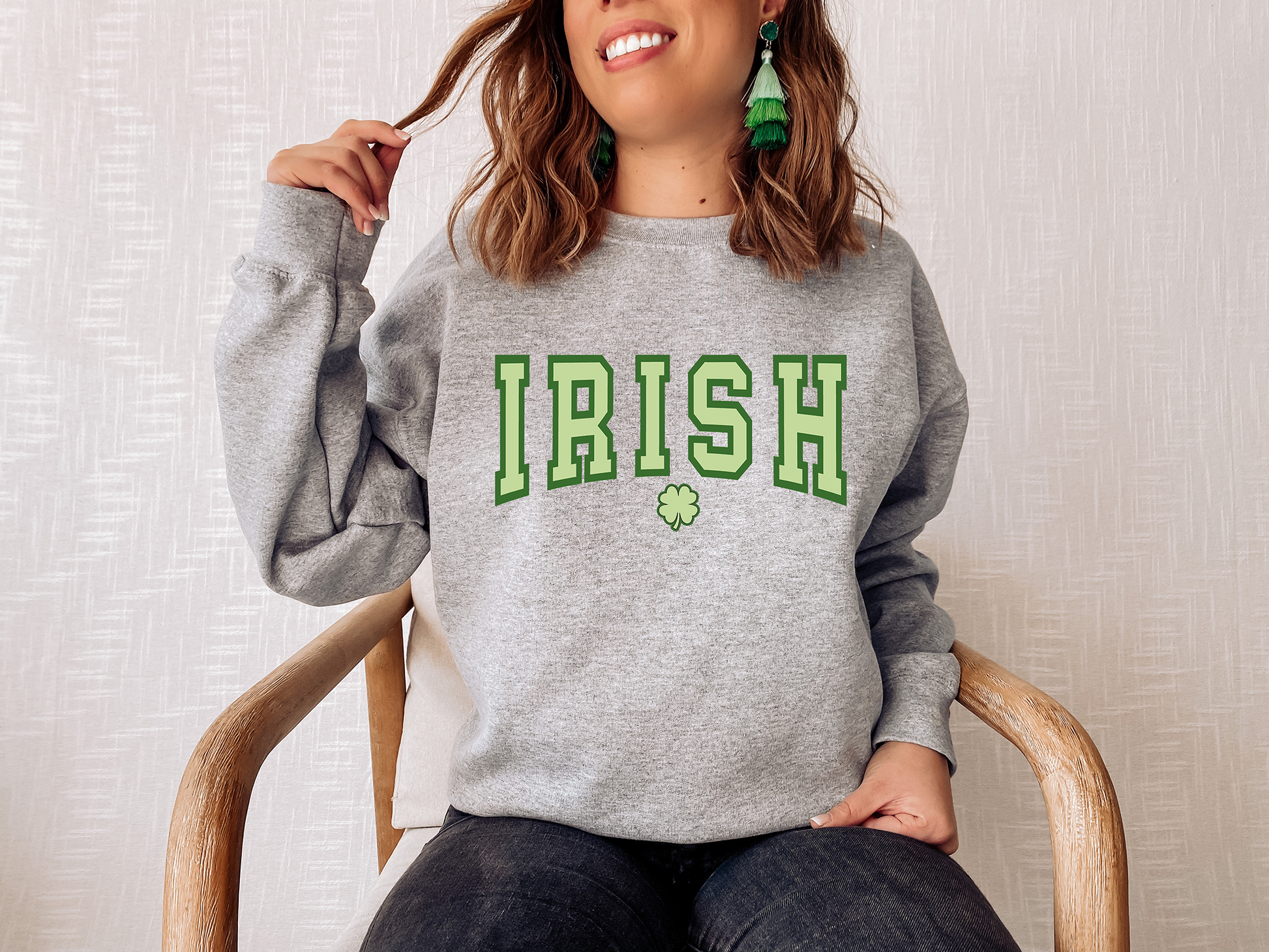 Irish Sweatshirt, Lucky, St. Patricks Day Sweatshirt Unisex T-shirt, Sweatshirt, Hoodie, Long Sleeve Tee - T-Shirt, Sweatshirt, Hoodie