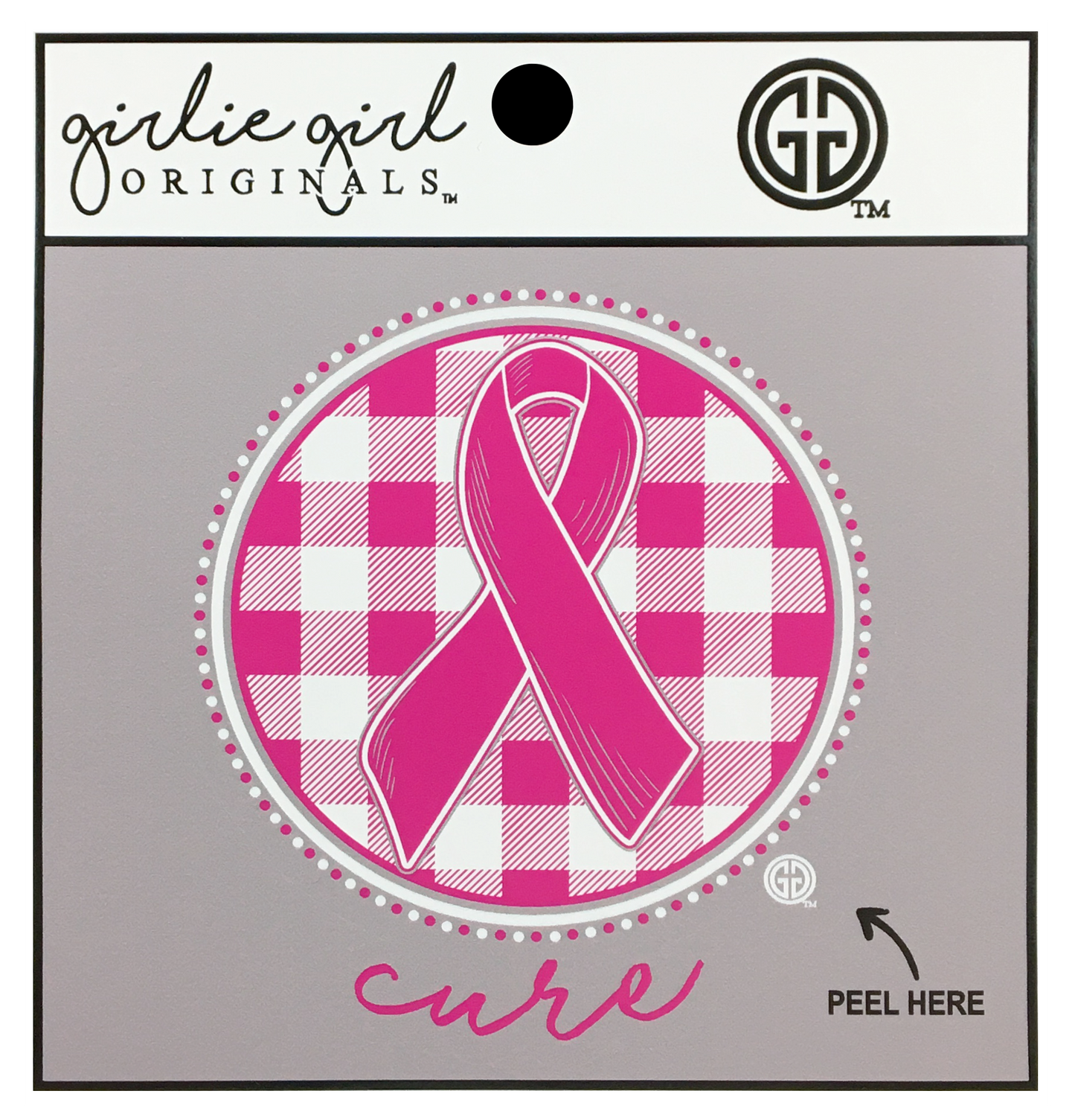 Decal/Sticker Cure Ribbon Plaid 2153 Unisex T-shirt, Sweatshirt, Hoodie, Long Sleeve Tee - T-Shirt, Sweatshirt, Hoodie