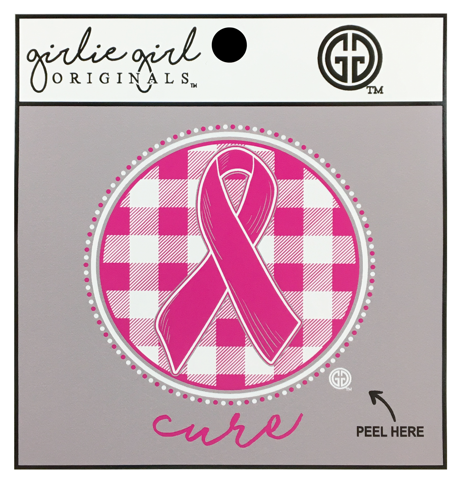 Decal/Sticker Cure Ribbon Plaid 2153 Unisex T-shirt, Sweatshirt, Hoodie, Long Sleeve Tee - T-Shirt, Sweatshirt, Hoodie