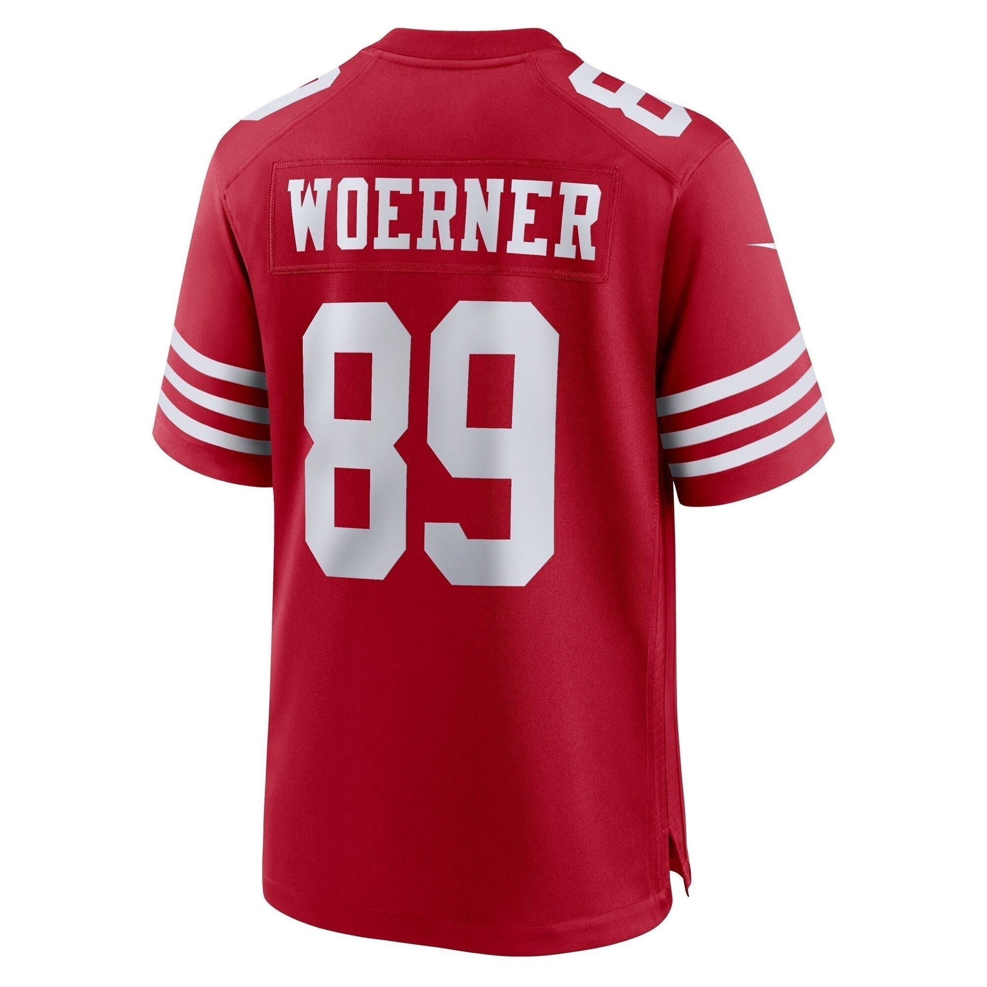 Charlie Woerner San Francisco 49ers Game Jersey - Scarlet football jersey product view 3