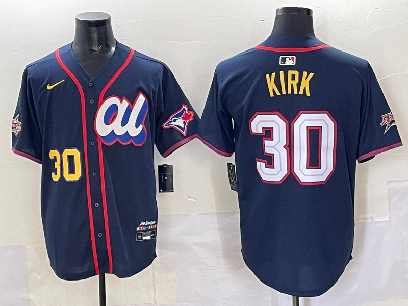 Men's American League Alejandro Kirk Navy 2025 All-Star Edition Limited Player Jersey baseball jersey product view 1