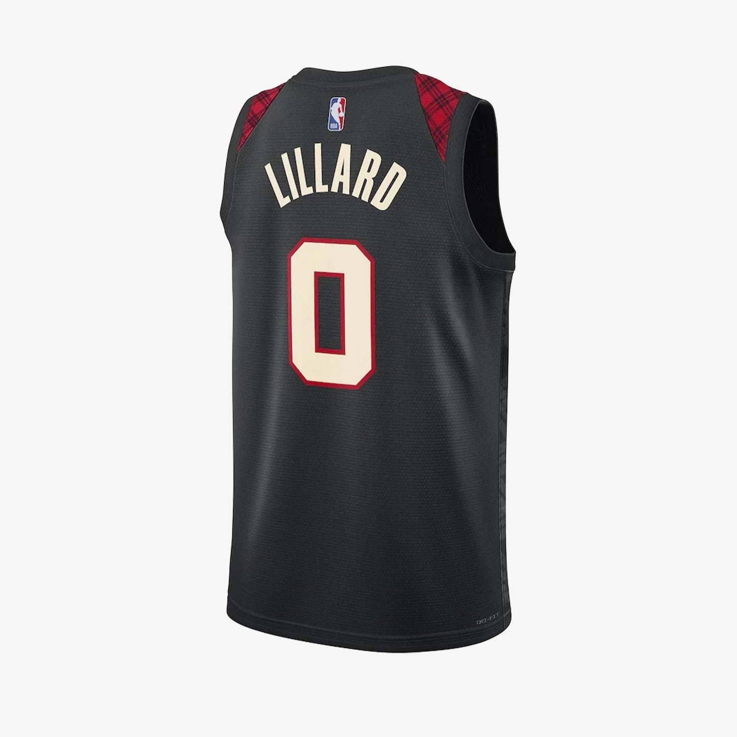 Damian Lillard Portland Trailblazers 2024 City Edition Swingman Jersey - Black basketball jersey product view 2