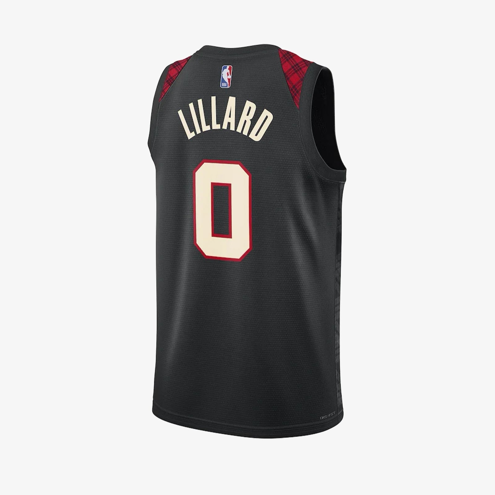 Damian Lillard Portland Trailblazers 2024 City Edition Swingman Jersey - Black basketball jersey product view 2