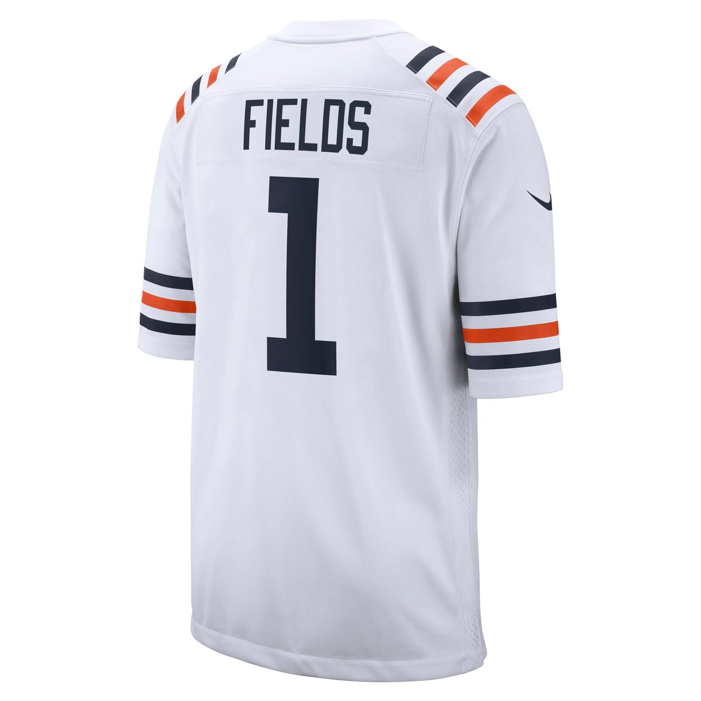 Justin Fields Chicago Bears Alternate Classic Game Jersey - White football jersey product view 3