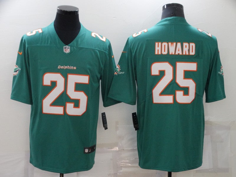 Men's Miami Dolphins Xavier Howard Green Game Jersey football jersey product view 1