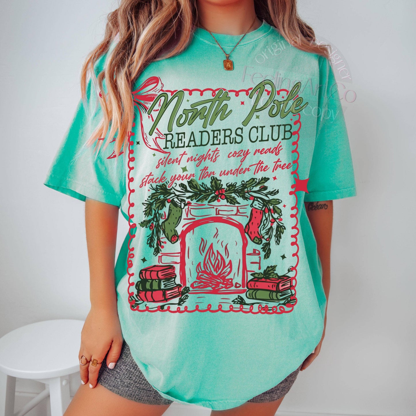 Cozy Christmas Reading Sweater Unisex T-shirt, Sweatshirt, Hoodie, Long Sleeve Tee - T-Shirt, Sweatshirt, Hoodie