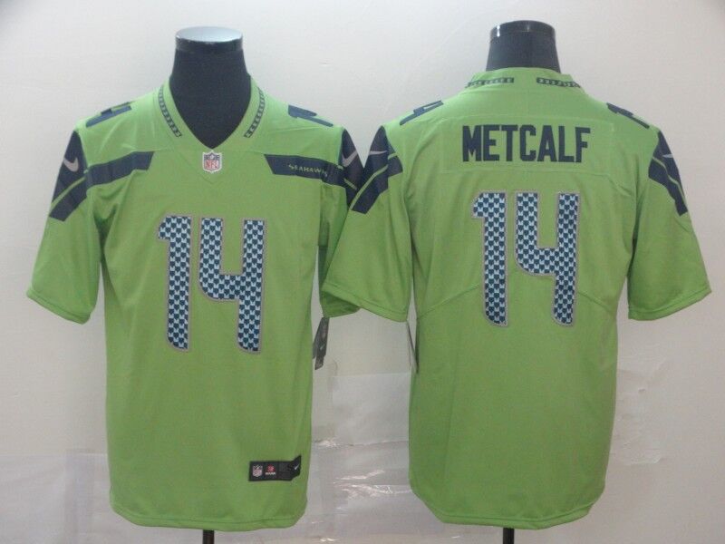 Men's Seattle Seahawks DK Metcalf Green Game Jersey football jersey product view 1