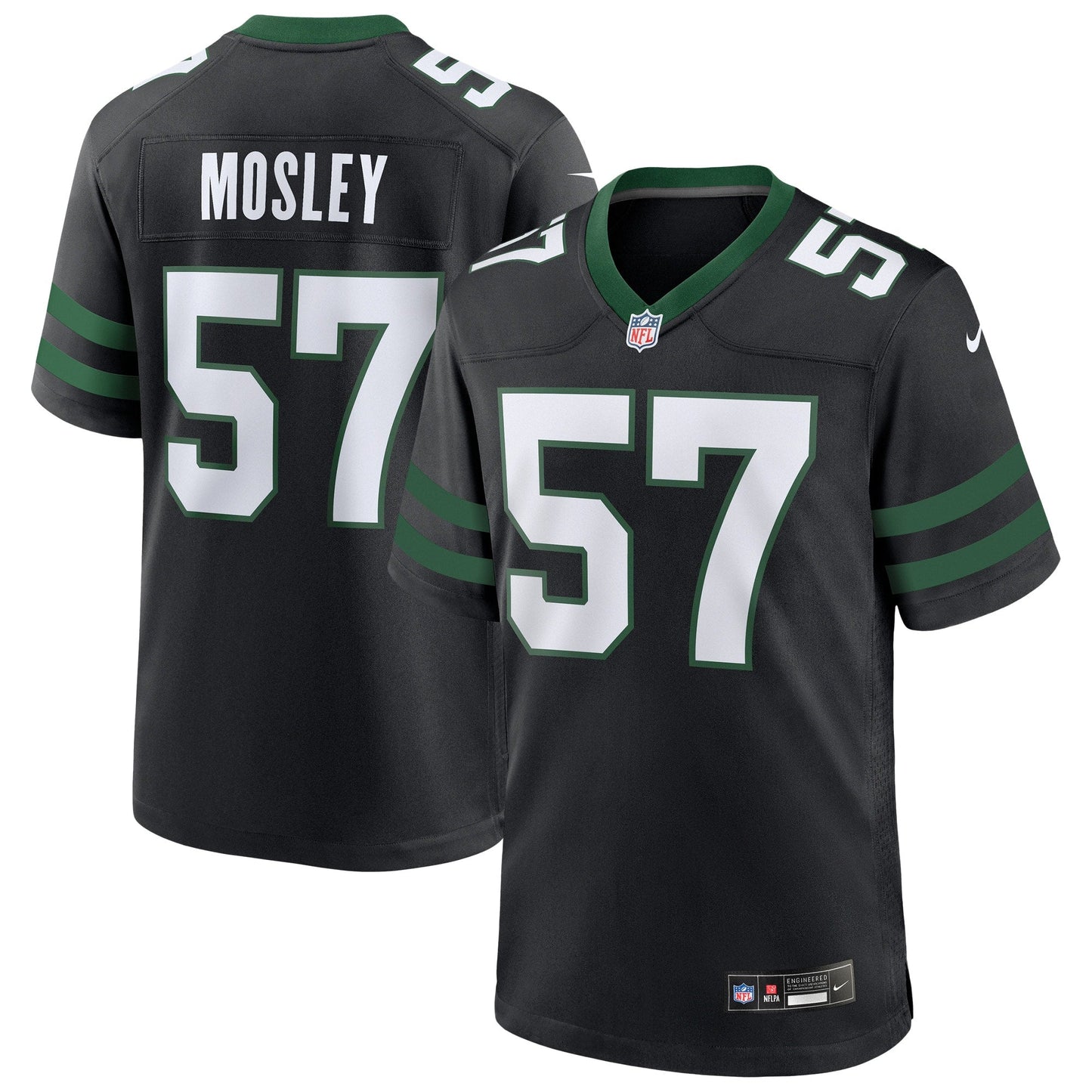 C.J. Mosley New York Jets Alternate Game Jersey - Legacy Black football jersey product view 1