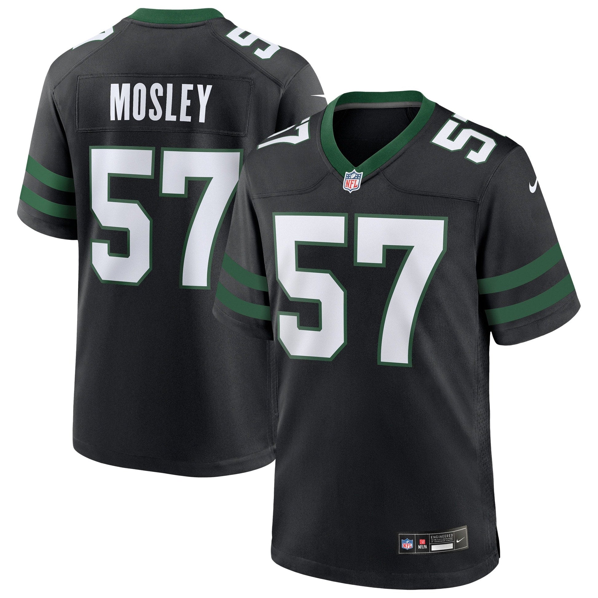 C.J. Mosley New York Jets Alternate Game Jersey - Legacy Black football jersey product view 1