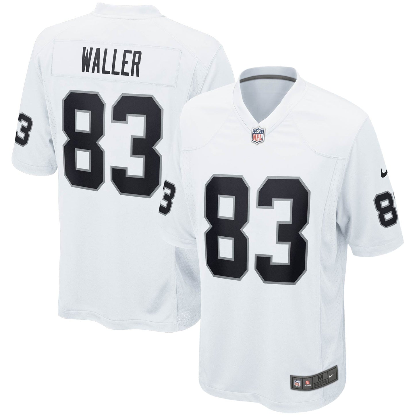 Darren Waller Las Vegas Raiders Game Jersey - White football jersey product view 1