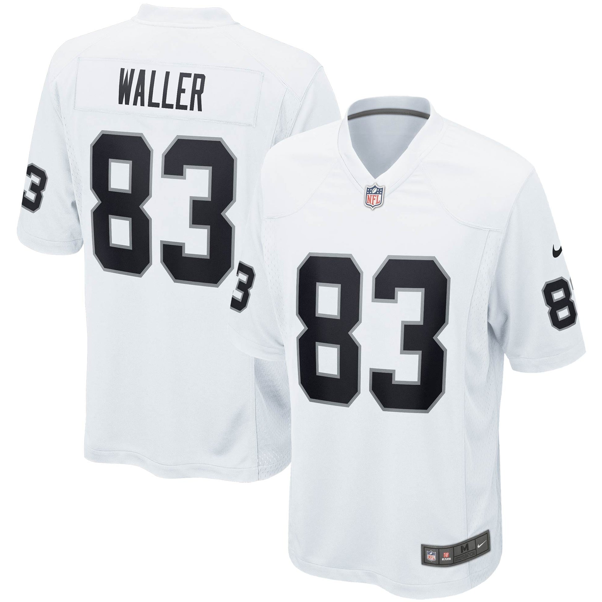 Darren Waller Las Vegas Raiders Game Jersey - White football jersey product view 1
