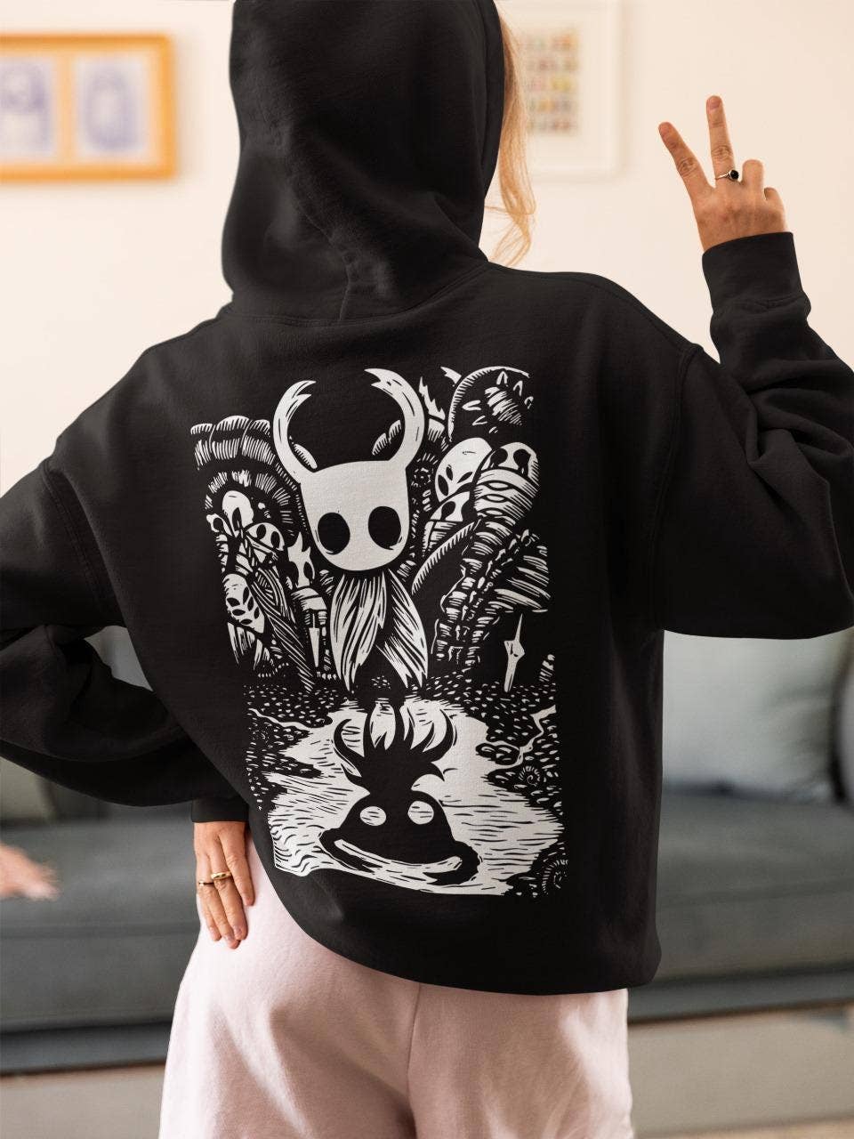 Unisex Hollow Knight Gaming T-Shirt Hooded Pullover Unisex T-shirt, Sweatshirt, Hoodie, Long Sleeve Tee - T-Shirt, Sweatshirt, Hoodie