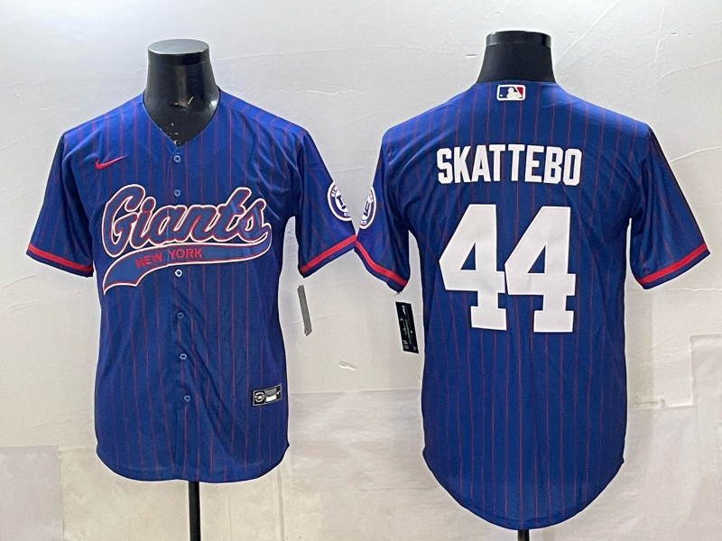 Men's New York Giants Cam Skattebo #44 Royal Player Jersey football jersey product view 1
