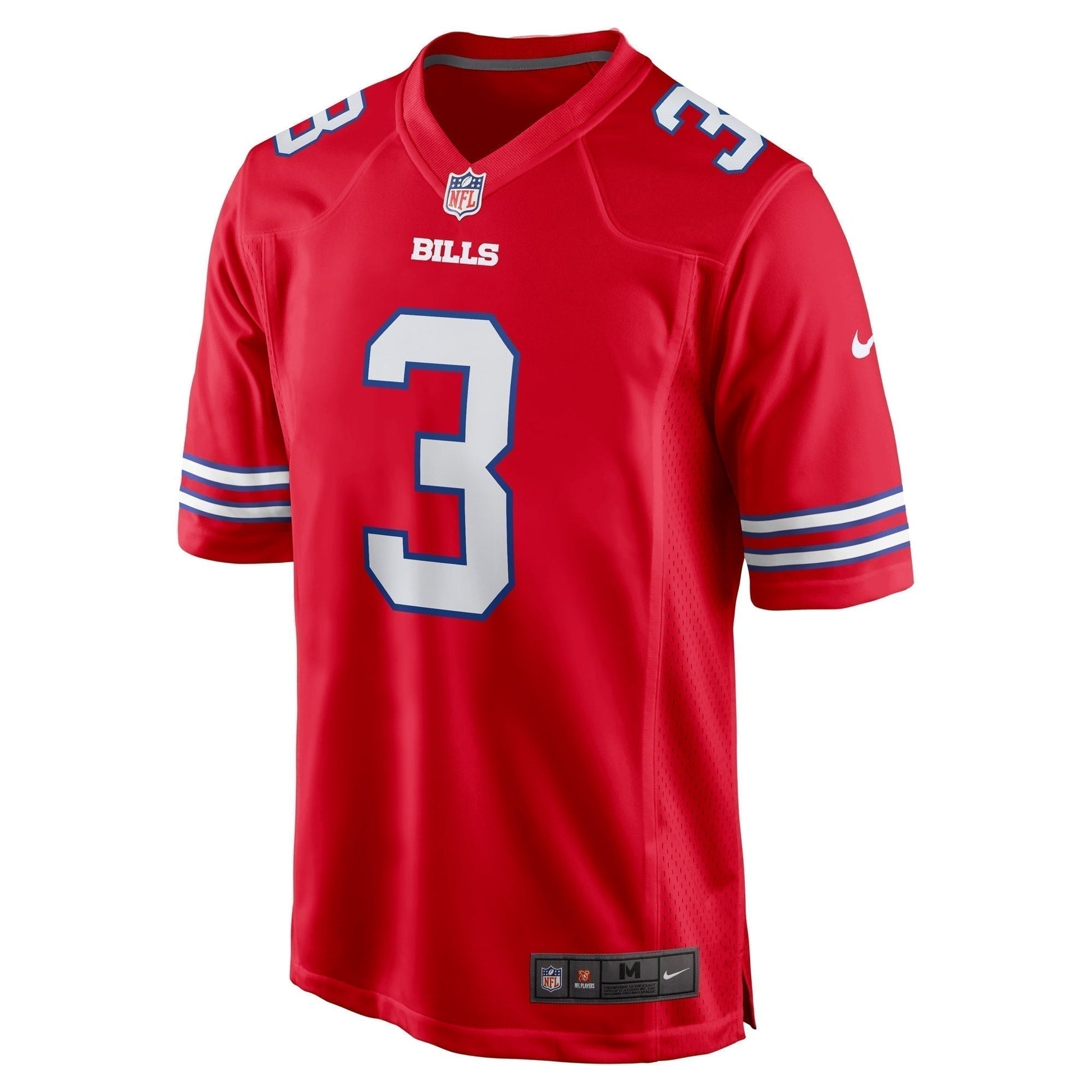 Damar Hamlin Buffalo Bills Alternate Game Jersey - Red football jersey product view 2