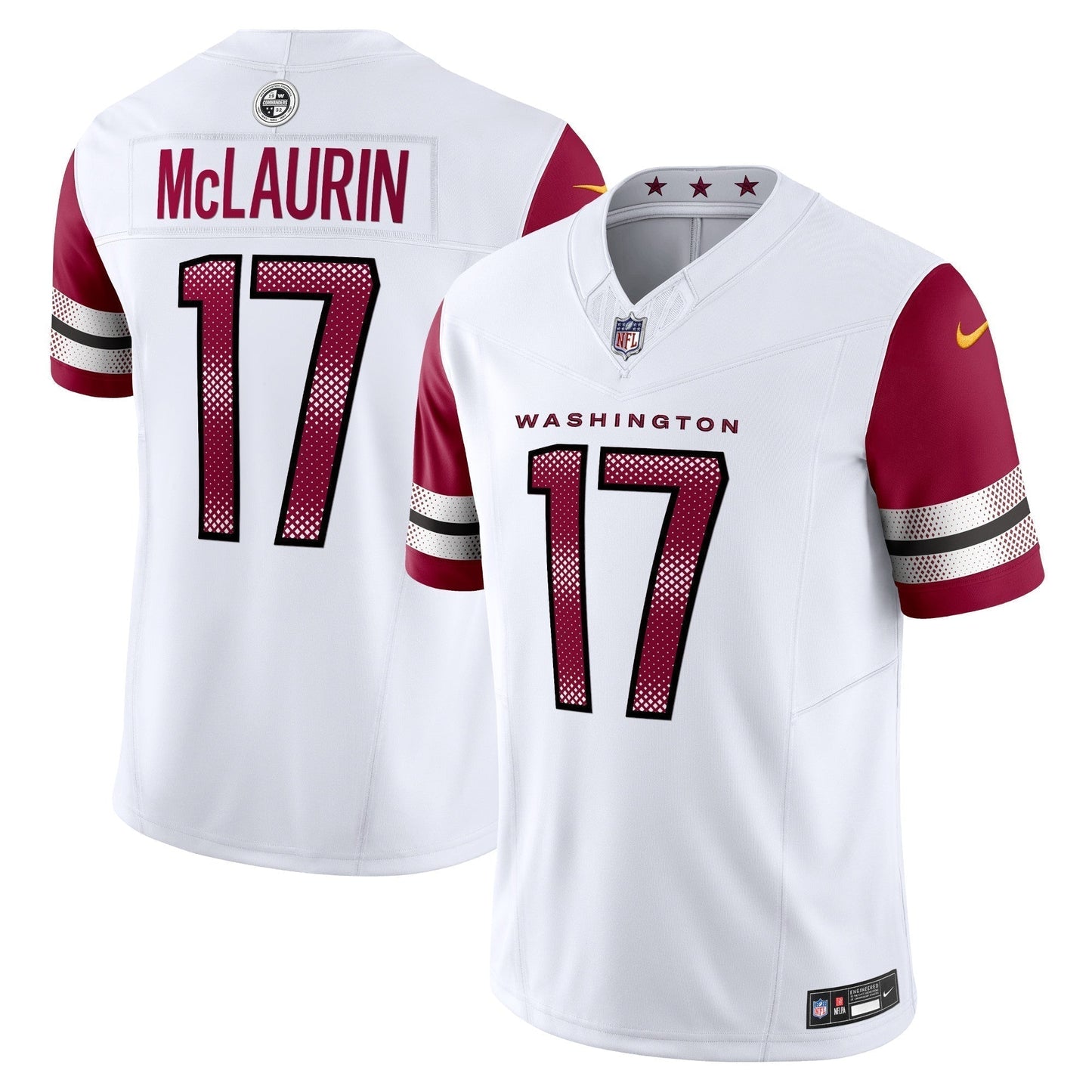 Terry McLaurin Washington Commanders Vapor F.U.S.E. Limited Jersey - White football jersey product view 1