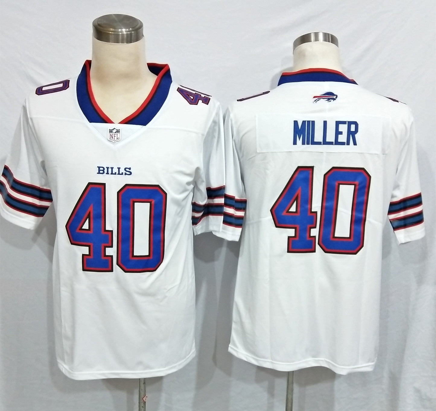 Men's Buffalo Bills Von Miller White Game Jersey football jersey product view 1