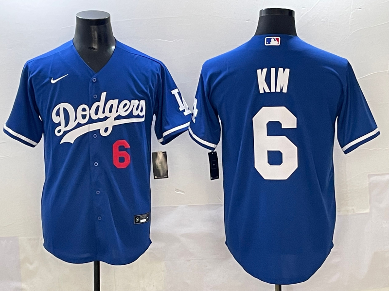 Men's Los Angeles Dodgers Hyeseong Kim Royal Limited Player Jersey baseball jersey product view 1