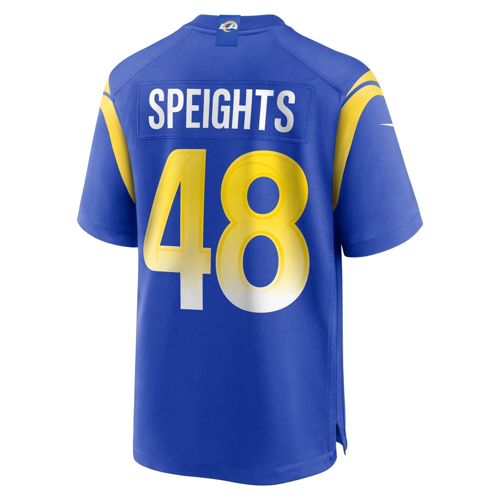 Omar Speights Los Angeles Rams Game Jersey - Royal football jersey product view 3