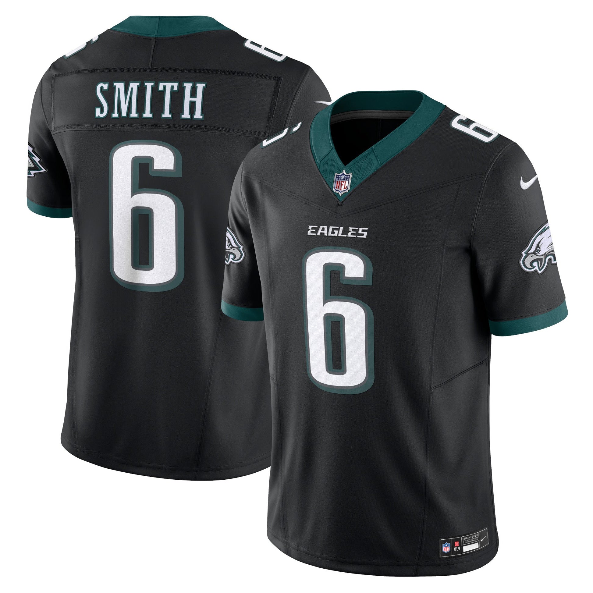 Philadelphia Eagles 6# DeVonta Smith Vapor F.U.S.E. Limited Jersey football jersey product view 1