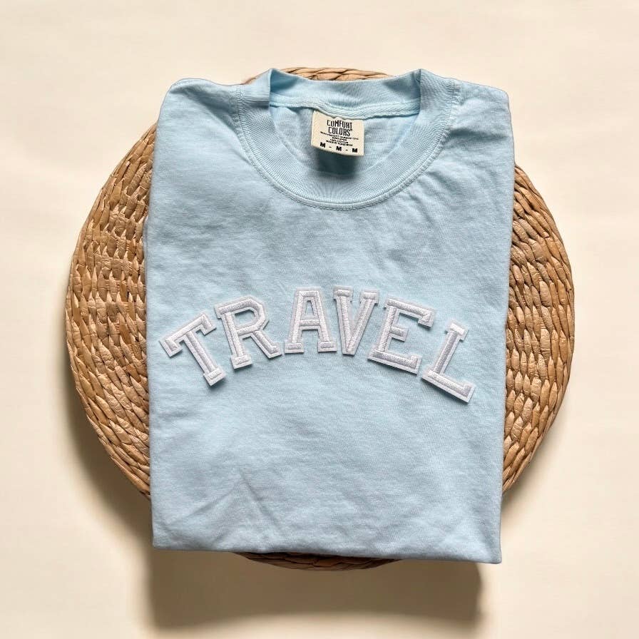 Comfort Colors Chenille Travel Shirt, Travel Gifts Unisex T-shirt, Sweatshirt, Hoodie, Long Sleeve Tee - T-Shirt, Sweatshirt, Hoodie