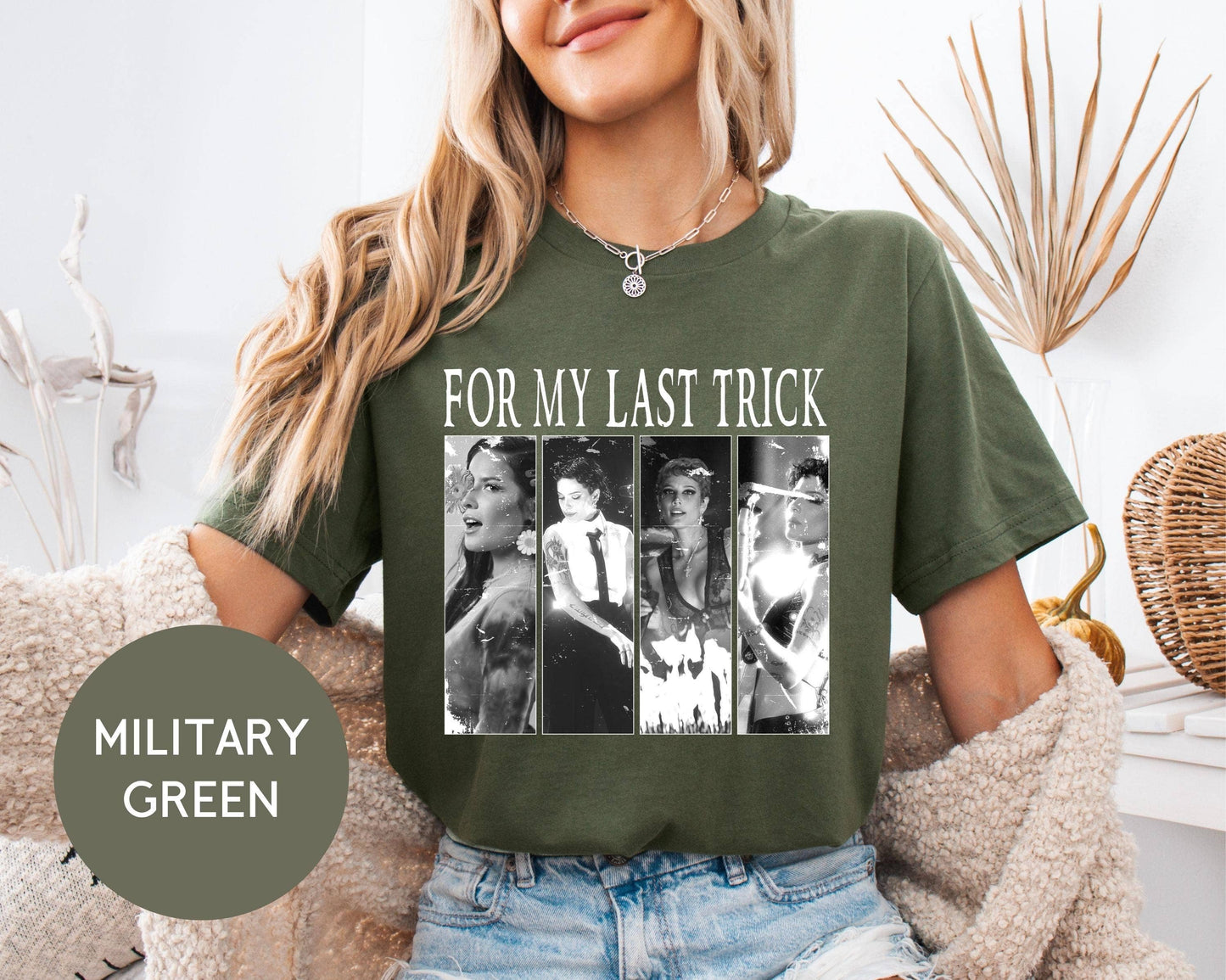 Vintage Halsey For My Last Trick Tour Shirt 2025 Concert Tee Unisex T-shirt, Sweatshirt, Hoodie, Long Sleeve Tee - T-Shirt, Sweatshirt, Hoodie