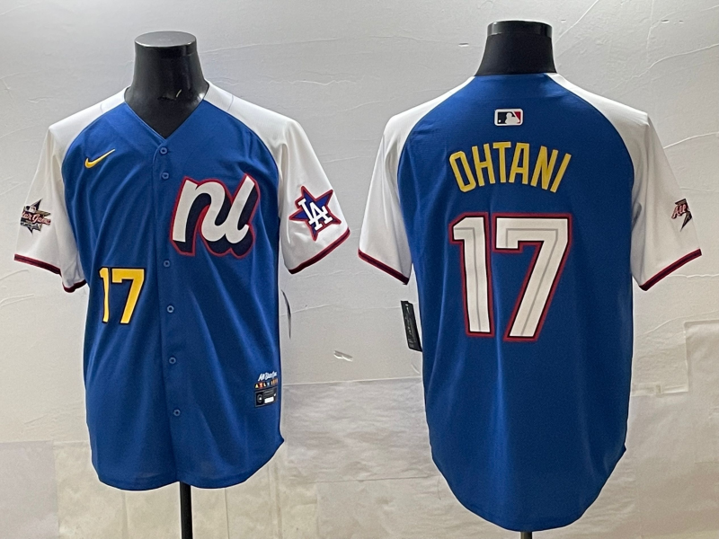 Men's National League Shohei Ohtani #17 Blue 2025 All-Star Edition Player Jersey baseball jersey product view 1