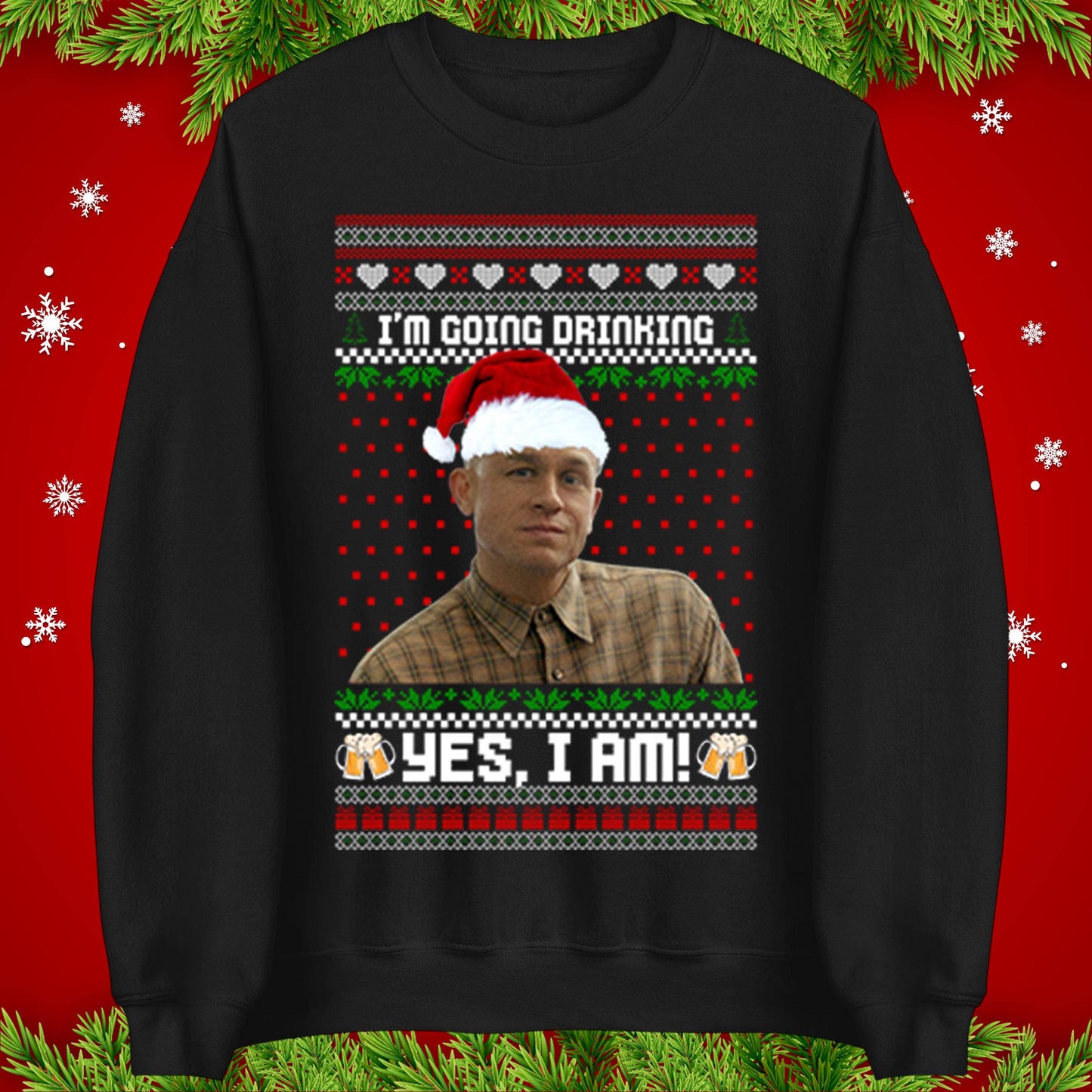 Charlie Hunnam Monster Movie Christmas Jumper Unisex T-shirt, Sweatshirt, Hoodie, Long Sleeve Tee - T-Shirt, Sweatshirt, Hoodie