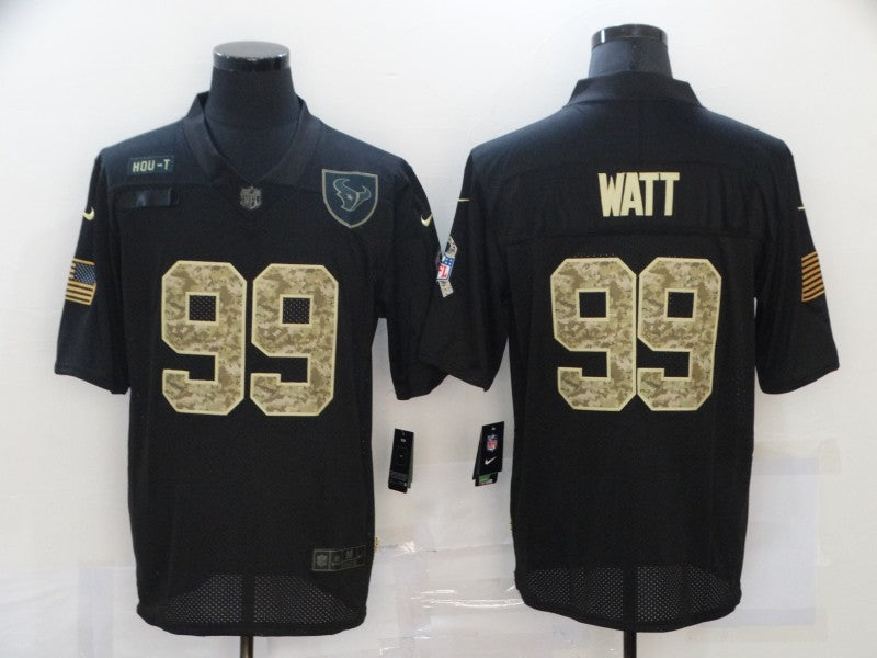 Men's Houston Texans J.J. Watt #99 Black Game Jersey1 football jersey product view 1