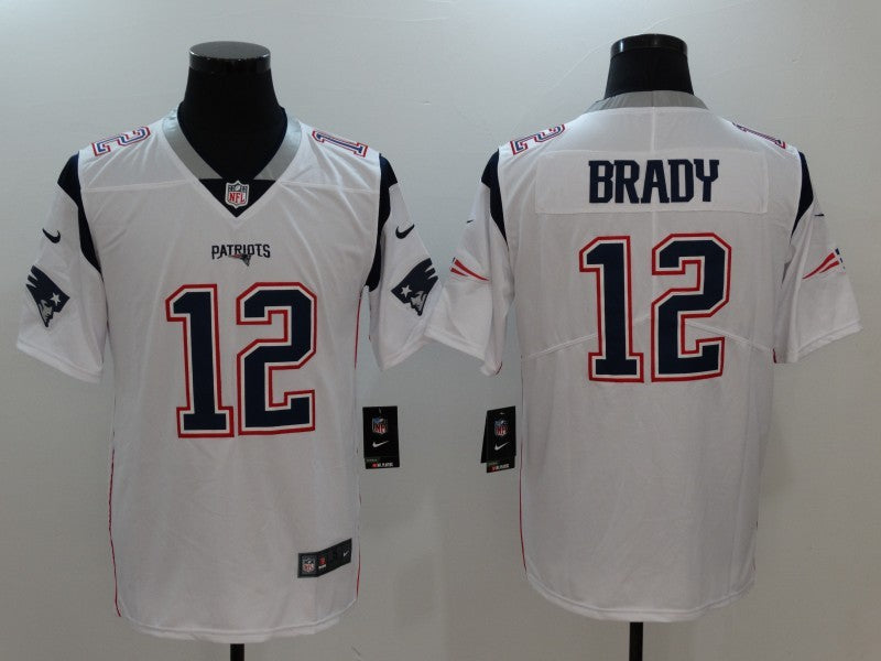 Men's New England Patriots Tom Brady Jersey White football jersey product view 1