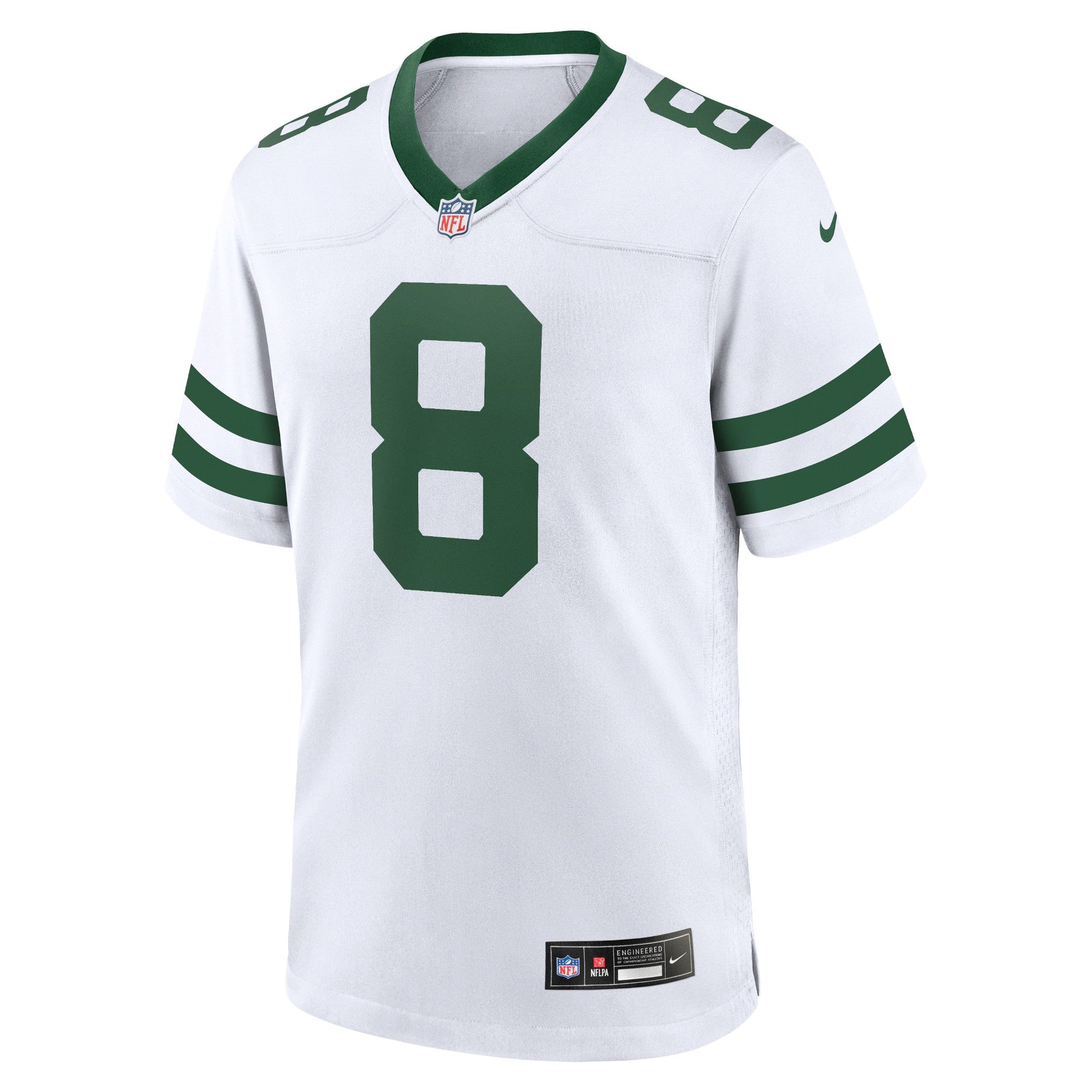 Aaron Rodgers New York Jets Game Jersey - Legacy White football jersey product view 2
