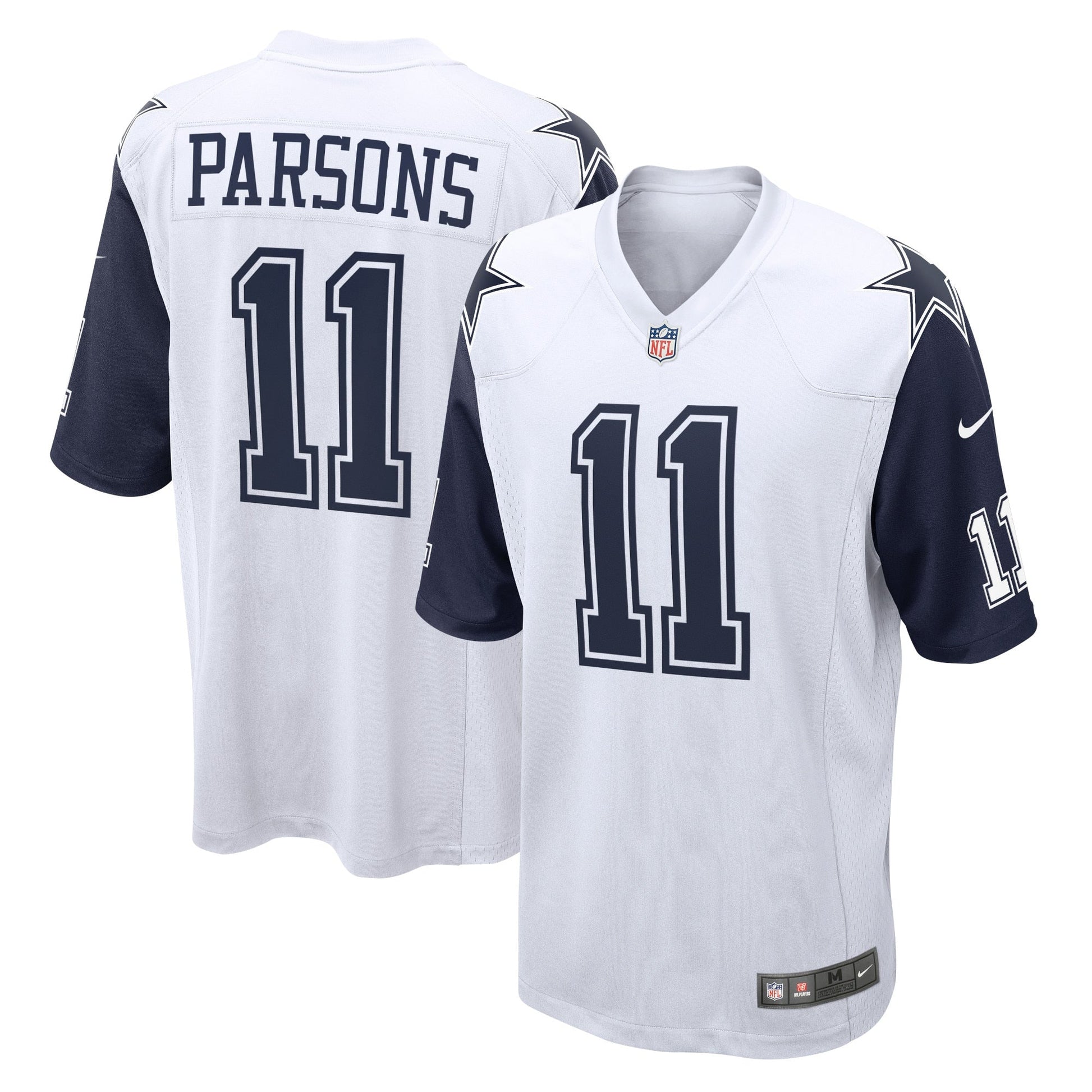 Micah Parsons Dallas Cowboys Alternate Game Jersey - White football jersey product view 1