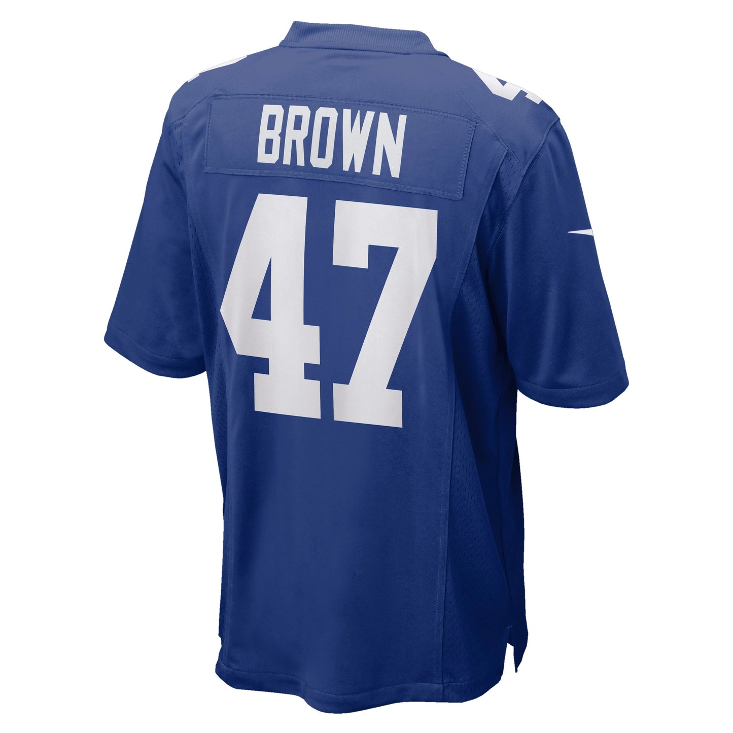 Cam Brown New York Giants Game Jersey - Royal football jersey product view 3