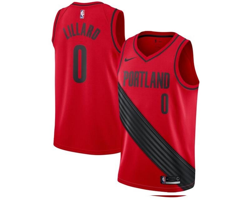 Damian Lillard Portland Trailblazers Jersey basketball jersey product view 1
