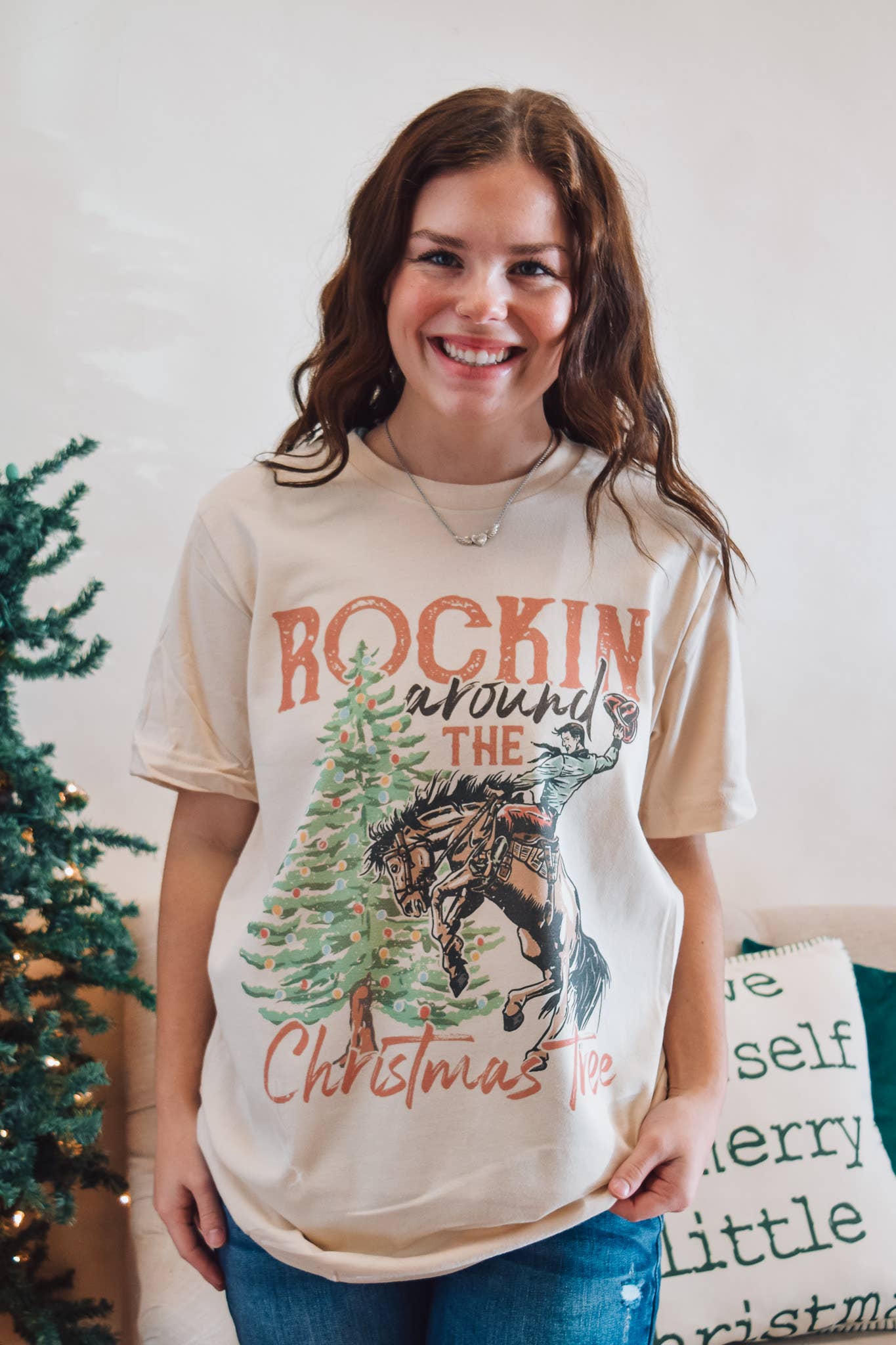 Rockin' Around the Christmas Tree Unisex T-shirt, Sweatshirt, Hoodie, Long Sleeve Tee - T-Shirt, Sweatshirt, Hoodie
