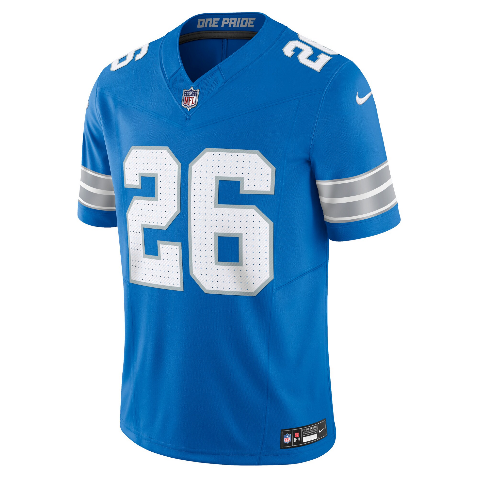 Men's Detroit Lions Jared Goff Blue Jersey football jersey product view 2