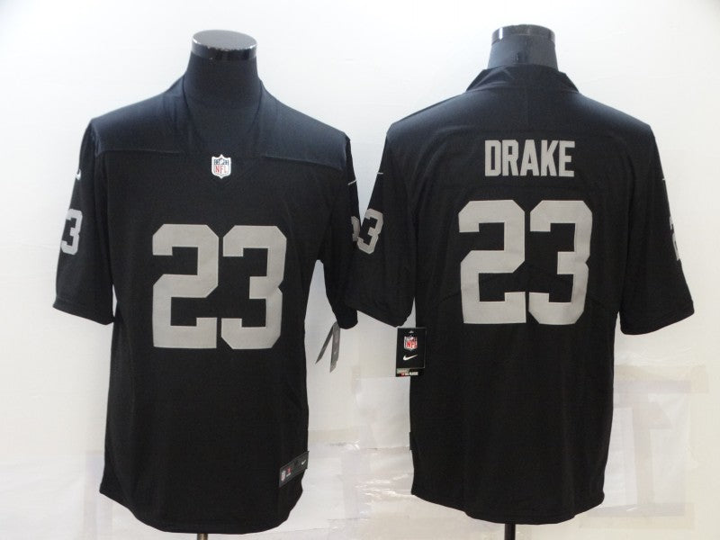 Men's Las Vegas Raiders Kenyan Drake Black Game Jersey football jersey product view 1
