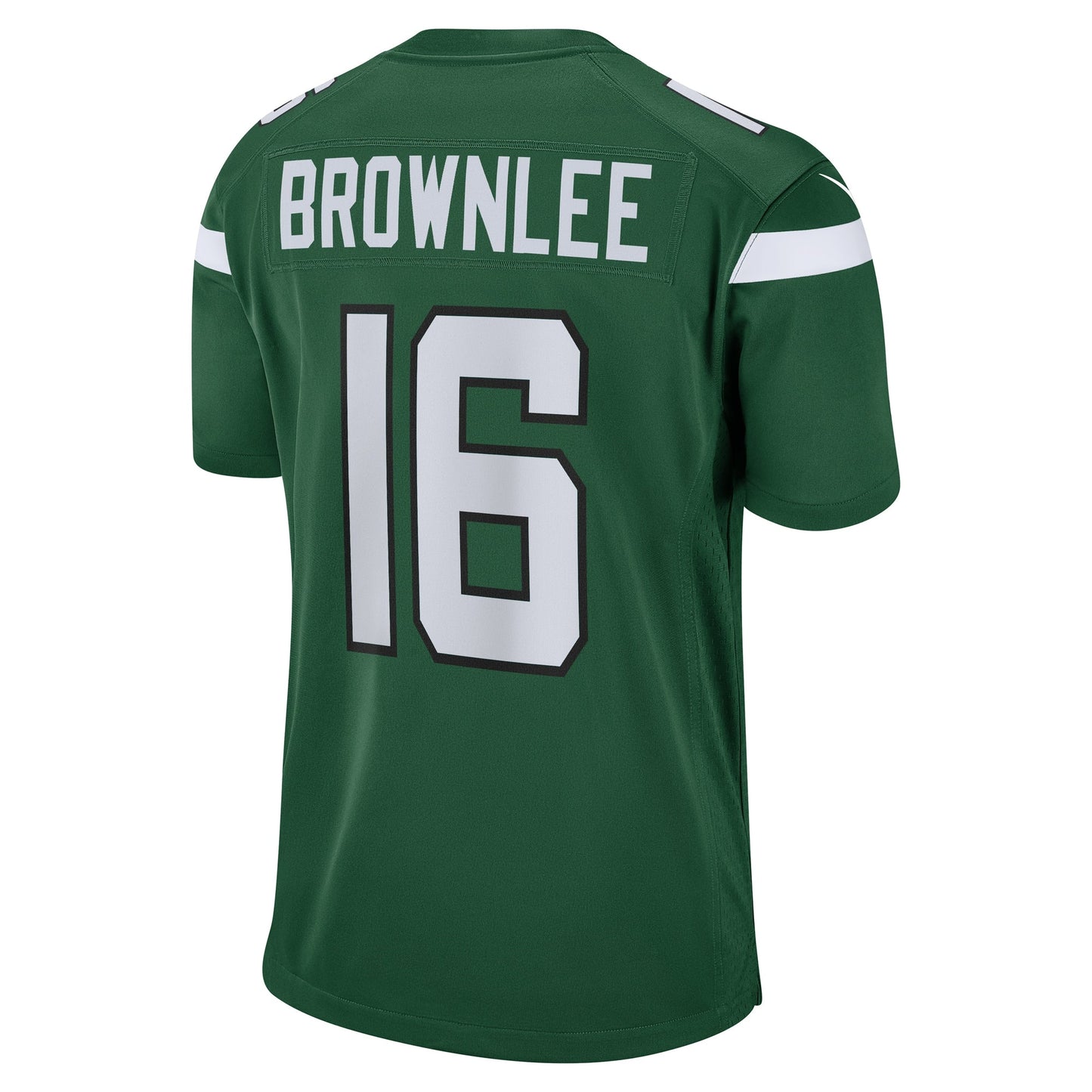Jason Brownlee New York Jets Game Jersey - Gotham Green football jersey product view 3