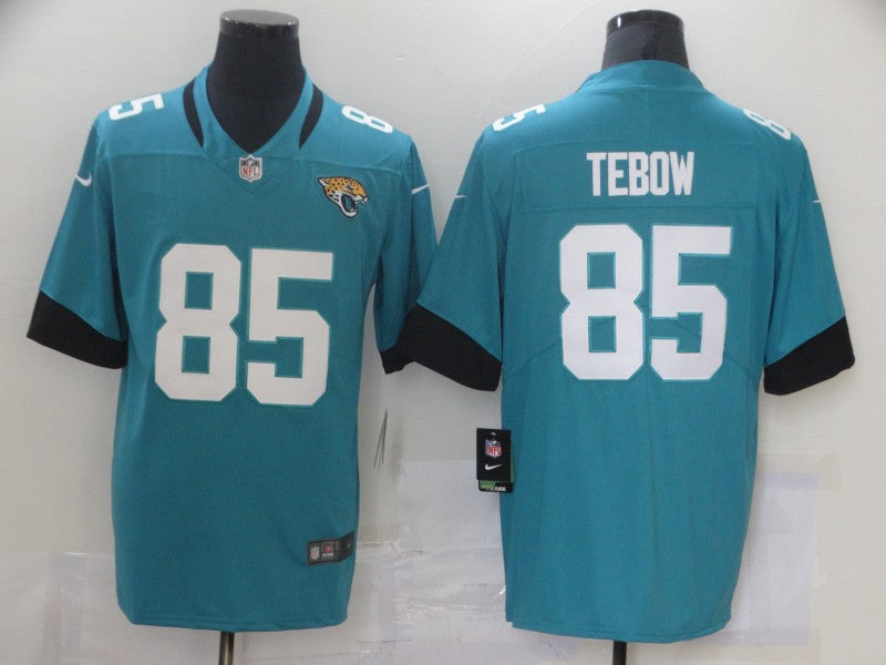 Men's Jacksonville Jaguars Tim Tebow #85 Teal Game Jersey1 football jersey product view 1