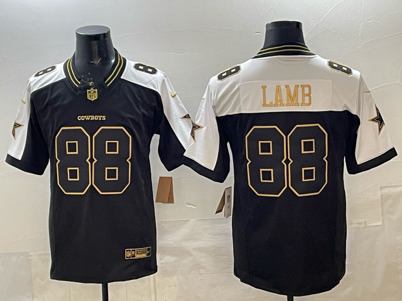 Men's Dallas Cowboys CeeDee Lamb Black Player Jersey football jersey product view 1