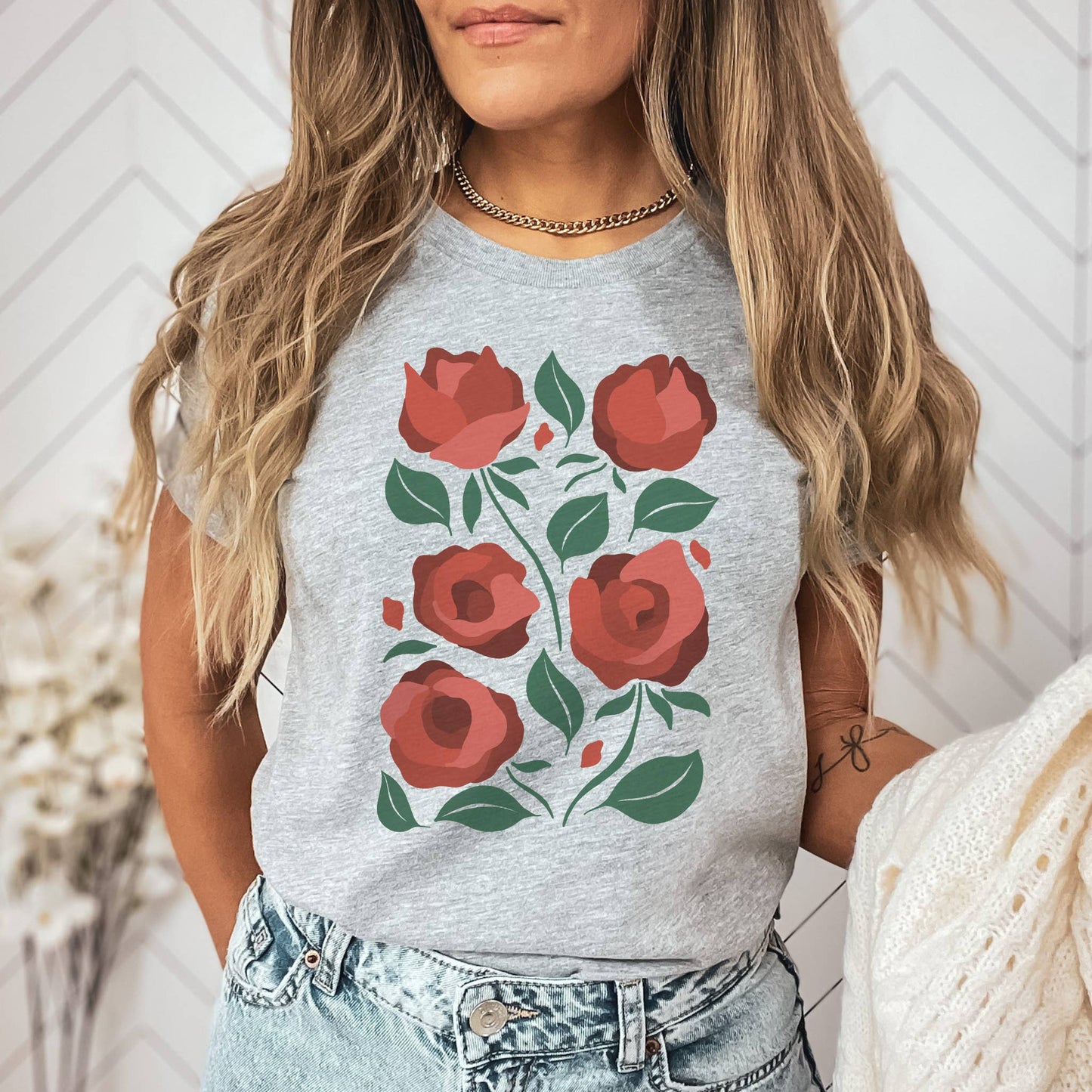 Garden Rose Tee | Floral | Sizes XS-2XL Unisex T-shirt, Sweatshirt, Hoodie, Long Sleeve Tee - T-Shirt, Sweatshirt, Hoodie
