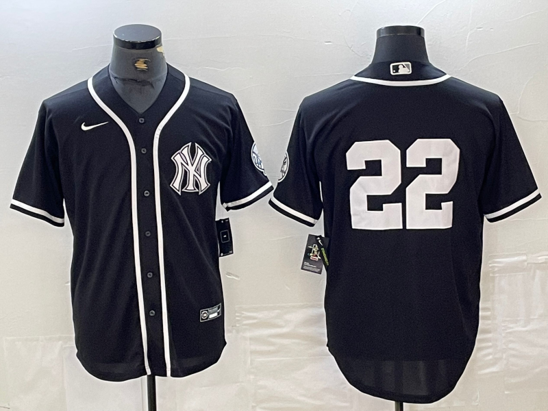 Men's New York Yankees Juan Soto Black Limited Name Jersey baseball jersey product view 1
